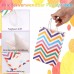 12 Stück Bunte Geschenktüten Kindergeburtstag, 21x15x8 cm Punkte Klein Papiertüten mit Henkel, Regenbogen Geburtstagstüten Kinder Kraftpapier Mitgebsel Tüten für Geburtstag Giveaways Hochzeit Party